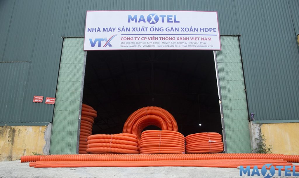 Ống nhựa gân xoắn HDPE MAXTEL