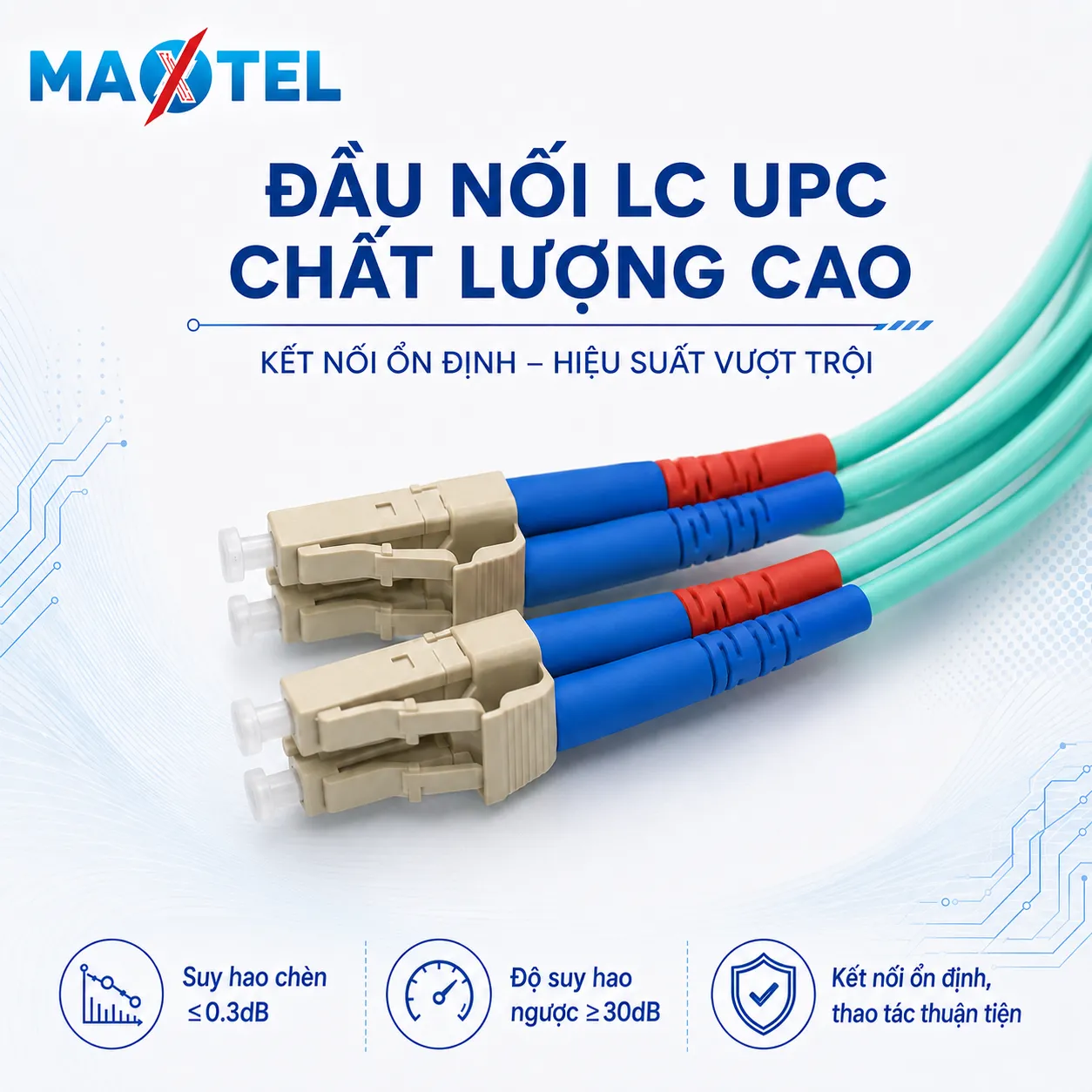 Dây Nhảy Quang Multi Mode OM3 LC LC Duplex 8_8 Dây Nhảy Quang Multi Mode OM3 LC LC Duplex 8_8