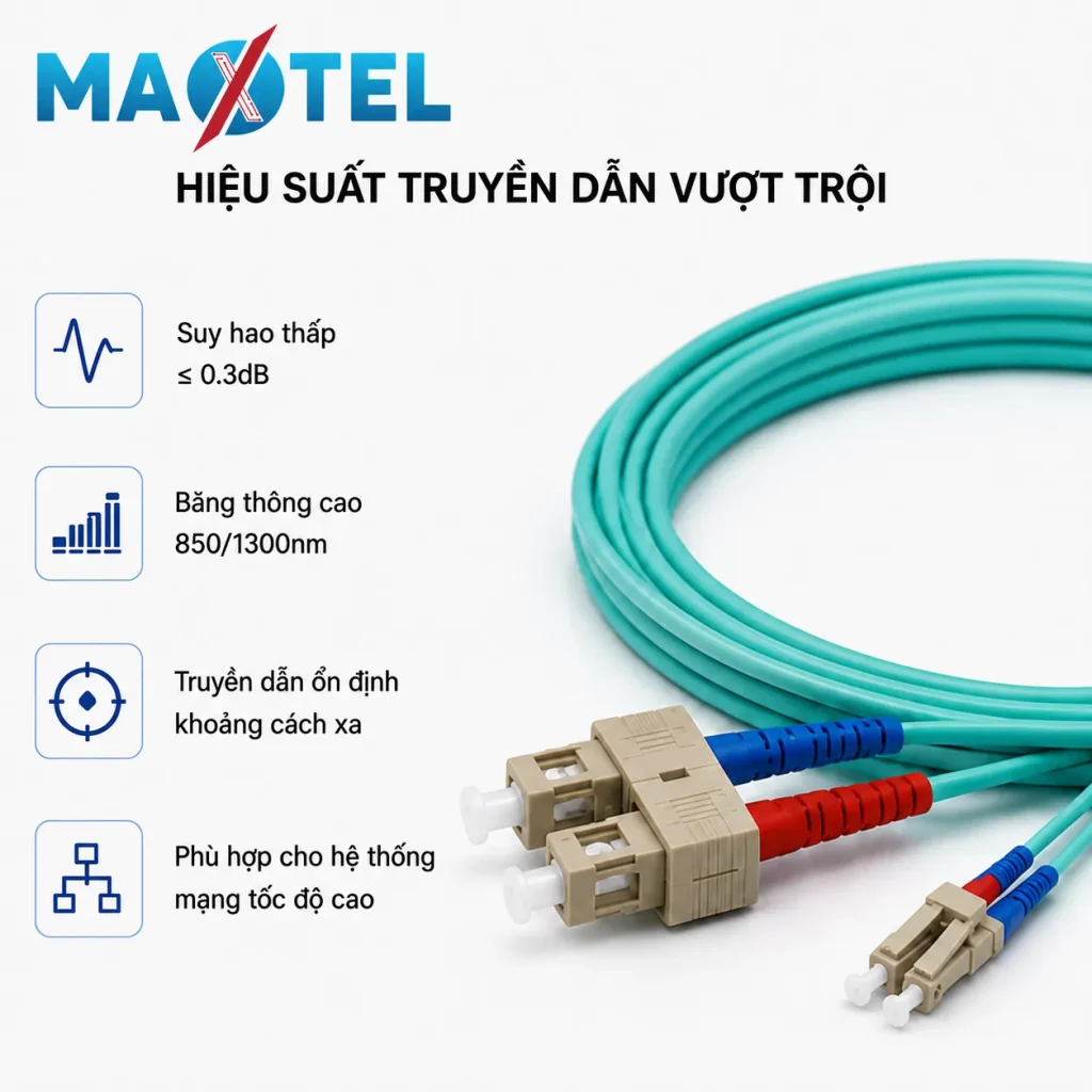 Dây Nhảy Quang Multi Mode OM3 SC LC Duplex 3_3