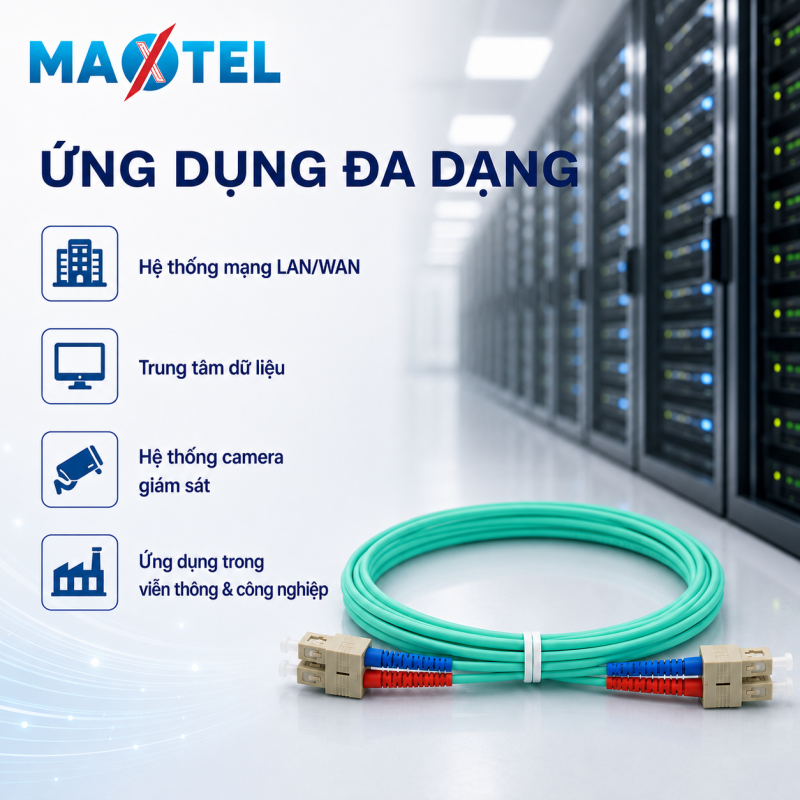 Dây Nhảy Quang Multi Mode OM3 SC SC Duplex 6 Dây Nhảy Quang Multi Mode OM3 SC SC Duplex 6