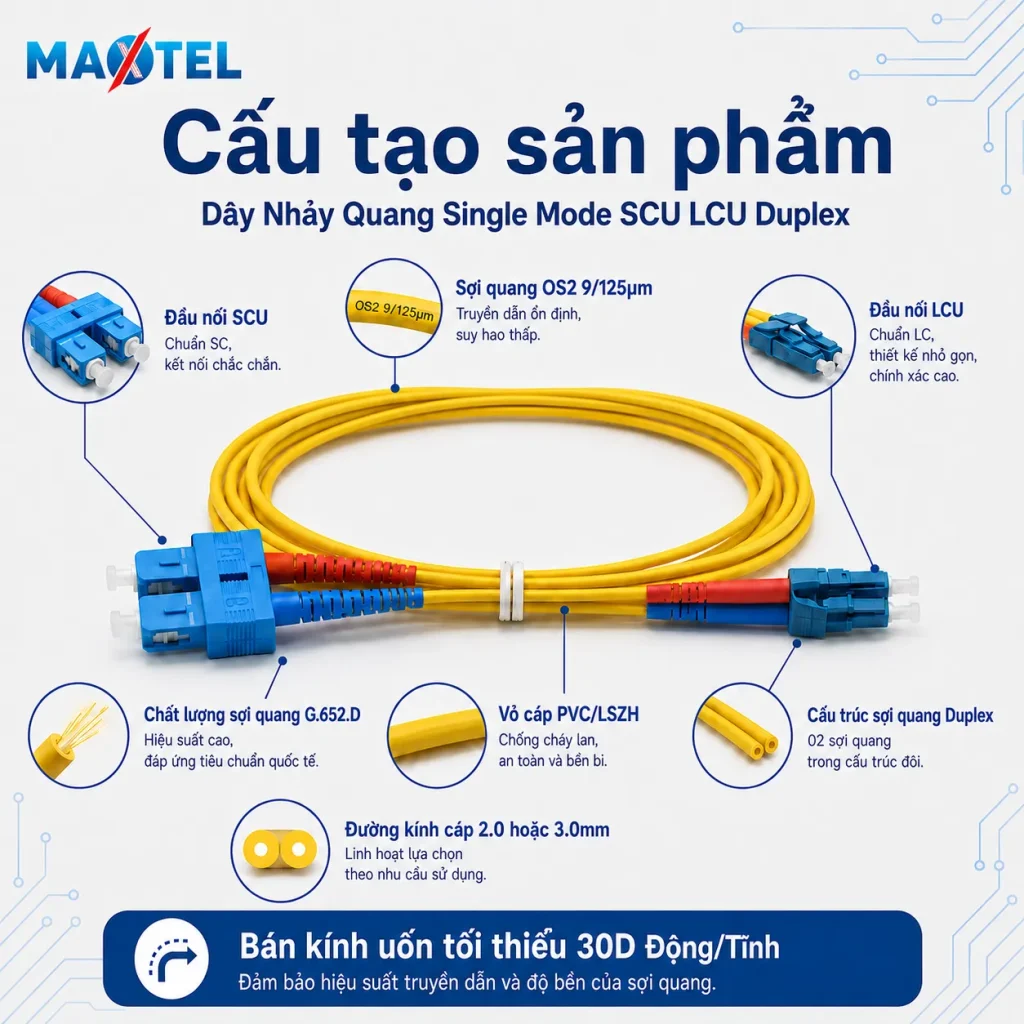 Dây Nhảy Quang Single Mode SC LC Duplex 6_17