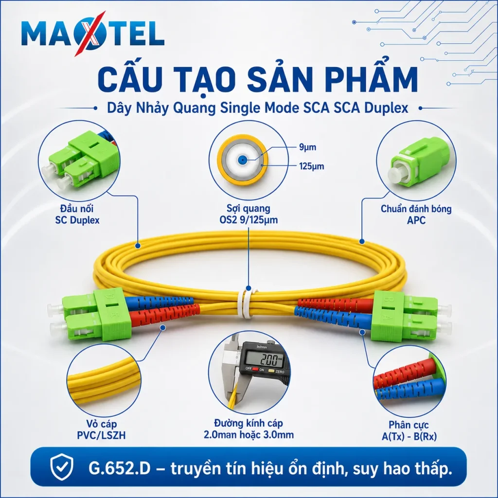 Dây nhảy quang Single Mode SC SC Duplex 3_23