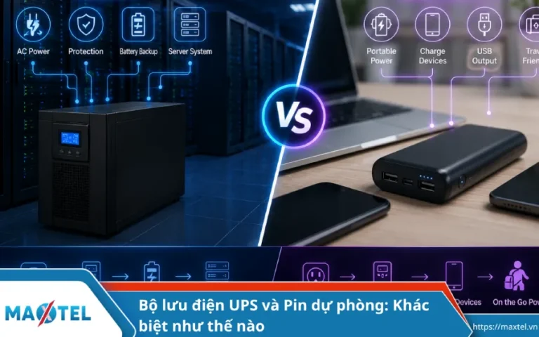 Bộ lưu điện UPS và Pin dự phòng: Khác biệt như thế nào