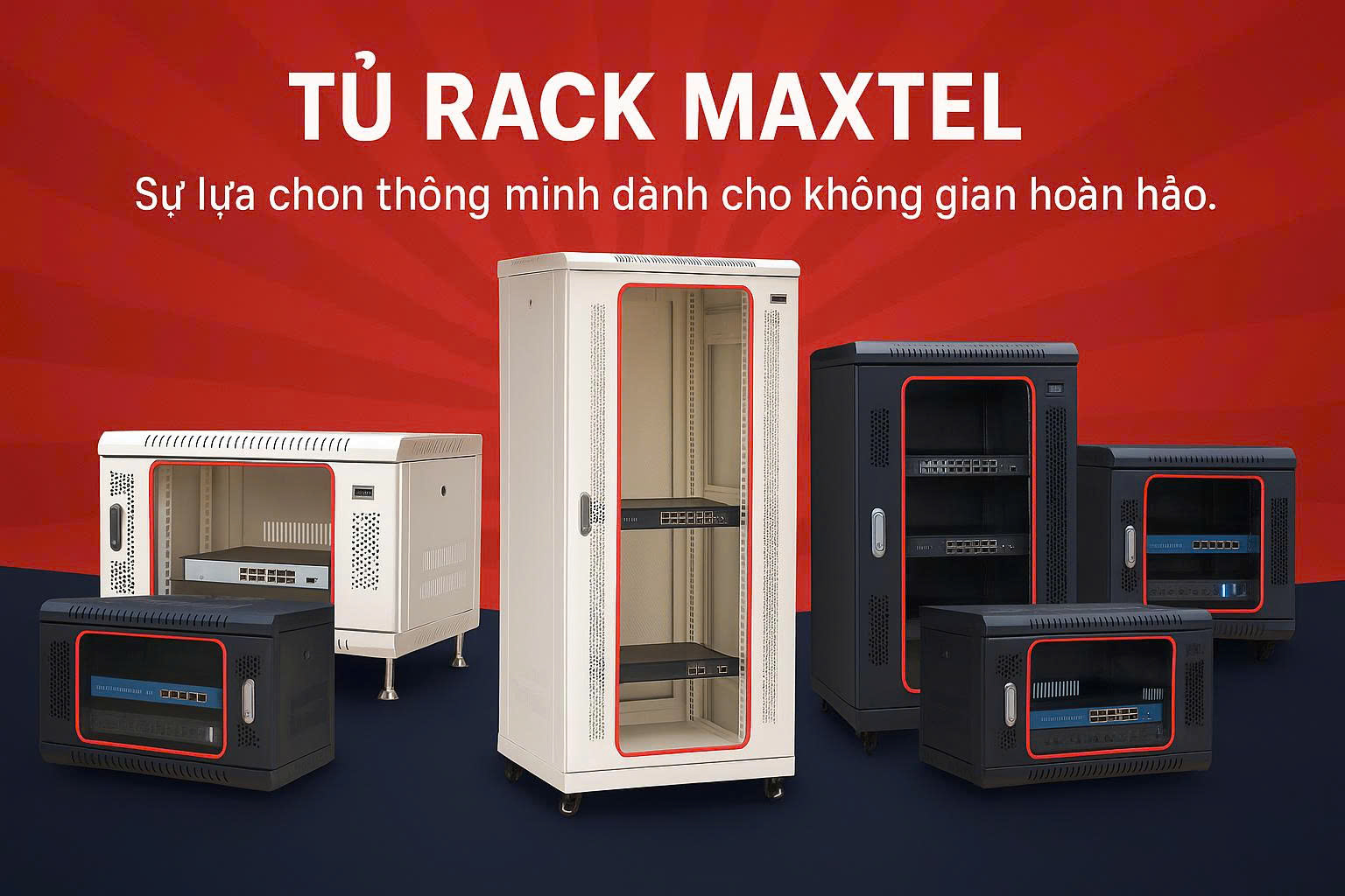 MAXTEL Tủ Rack, Tủ Mạng Chất Lượng Cao Cho Dự Án
