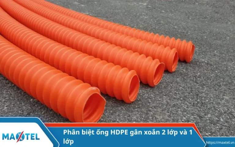 Phân biệt ống HDPE gân xoắn 2 lớp và 1 lớp