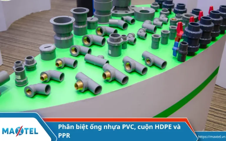 Phân biệt ống nhựa PVC, cuộn HDPE và PPR