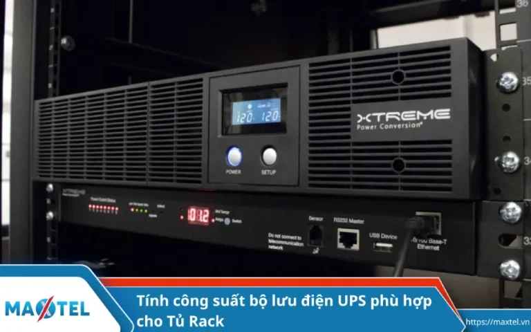 Tính công suất bộ lưu điện UPS phù hợp cho Tủ Rack