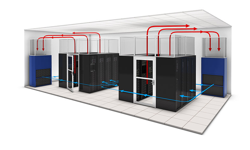 minh họa hệ thống làm mát tủ Rack