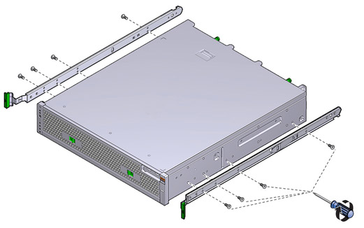 minh họa lắp đặt bộ kẹp vào tủ Rack