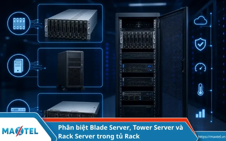 Phân biệt máy chủ Blade Server, Tower Server và Rack Server trong tủ Rack