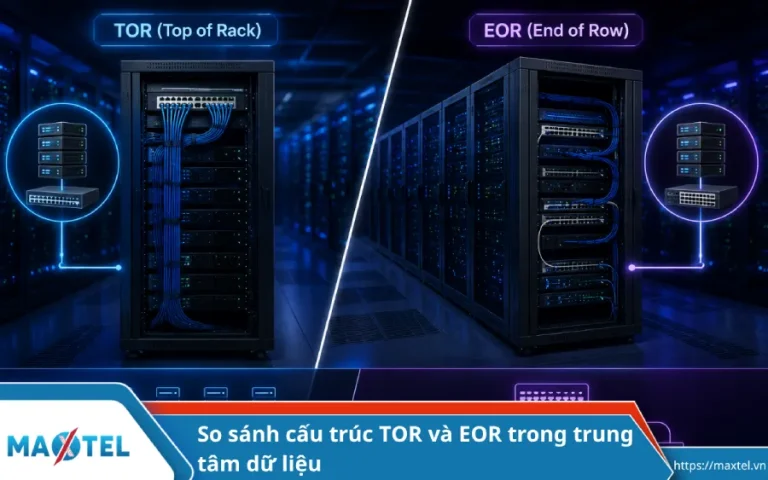 So sánh cấu trúc TOR và EOR trong trung tâm dữ liệu
