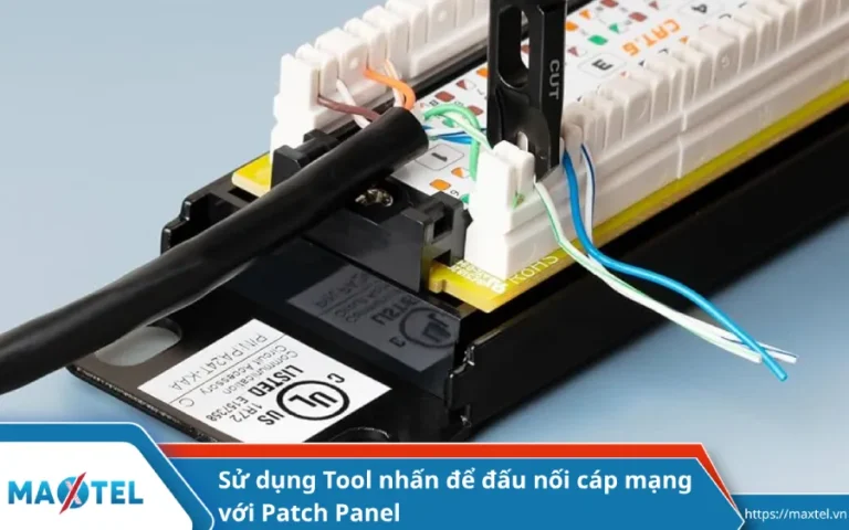 Sử dụng Tool nhấn để đấu nối cáp mạng với Patch Panel – Hướng dẫn chi tiết
