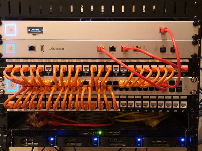 hình ảnh patch Panel đấu với Switch