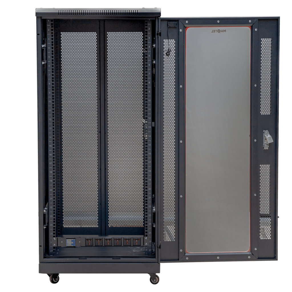 Ảnh cửa mở tủ rack 27U-min