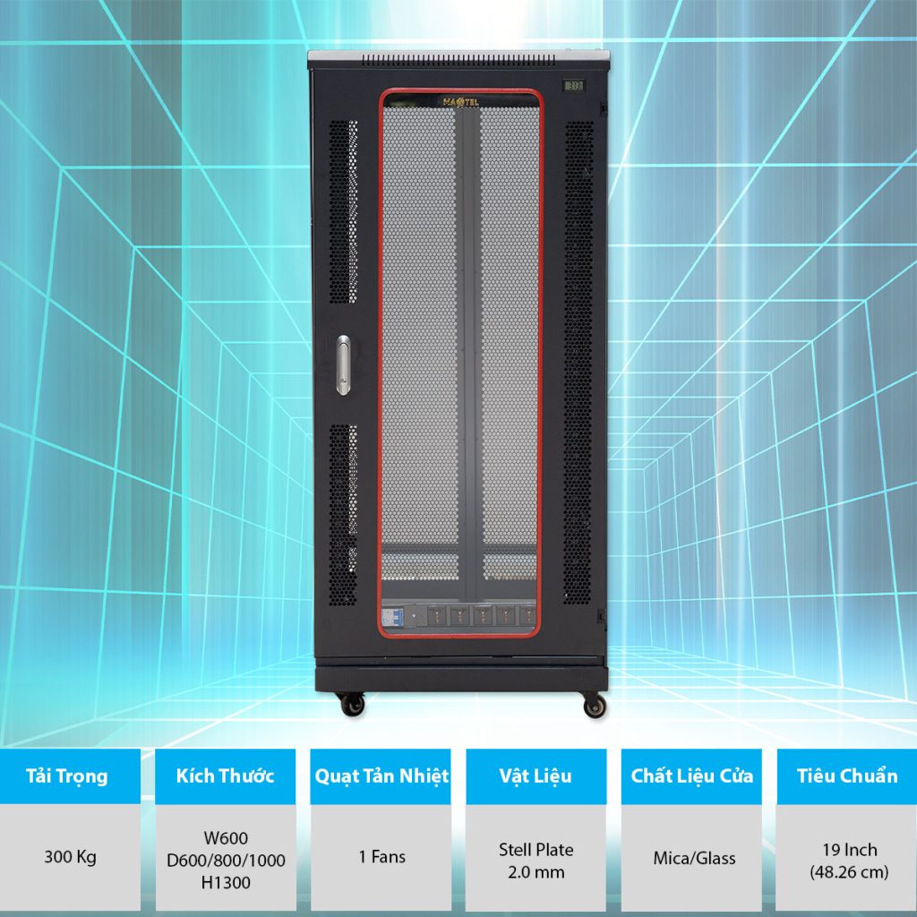 Ảnh sản phẩm đặc tính vật lý tủ rack 27U