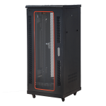 Mặt trước góc nghiêng trái tủ rack Maxtel 27U-min