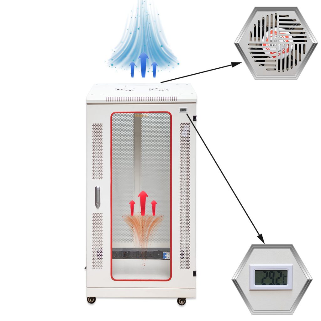 Quạt tản nhiệt tủ rack 22U Maxtel