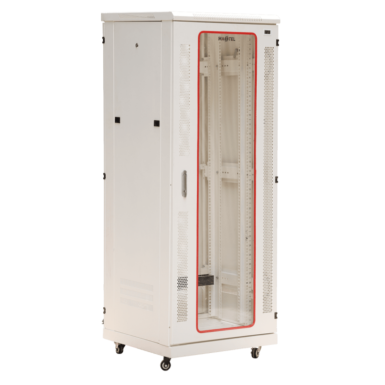 Tủ rack 32U D600 Maxtel thép SPCC, mặt kính, khóa cơ chắc chắn