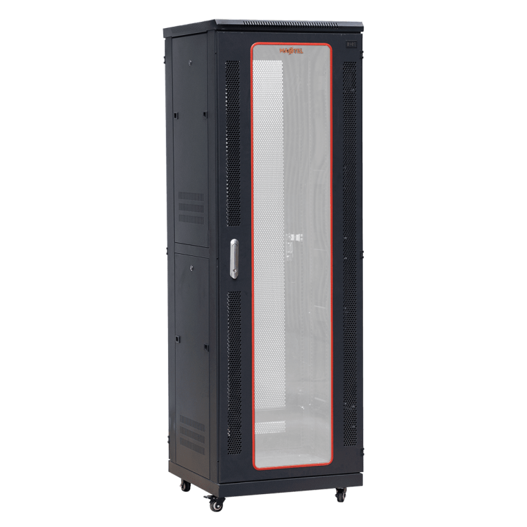 Tủ rack 36U D600 Maxtel có bánh xe, mặt kính, thép tấm dày dặn