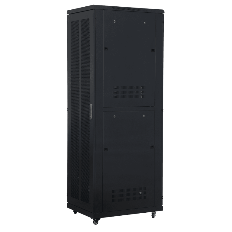 Tủ rack 42U D800 Maxtel thép tấm SPCC dày, cửa kính hiện đại