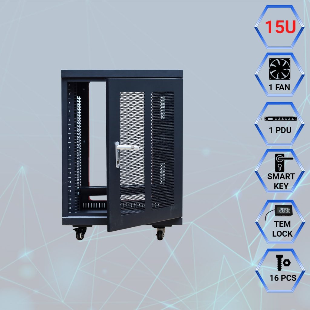 đặc tính sản phẩm tủ rack MAXTEL 15U Series