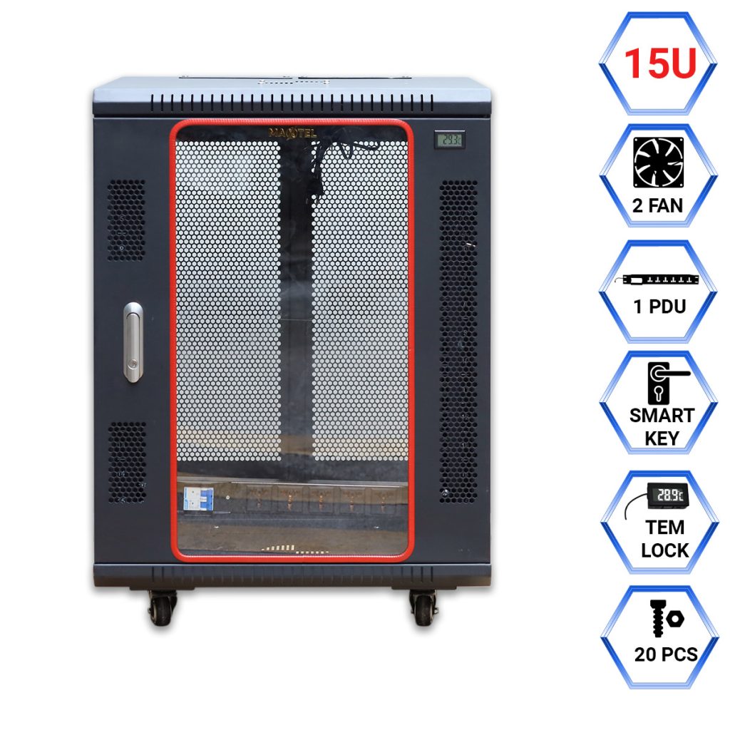 đặc tính sản phẩm tủ rack MAXTEL 15U Series