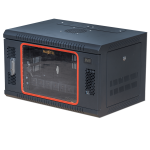 Ảnh chụp góc nghiêng trái tủ rack Maxtel 6U