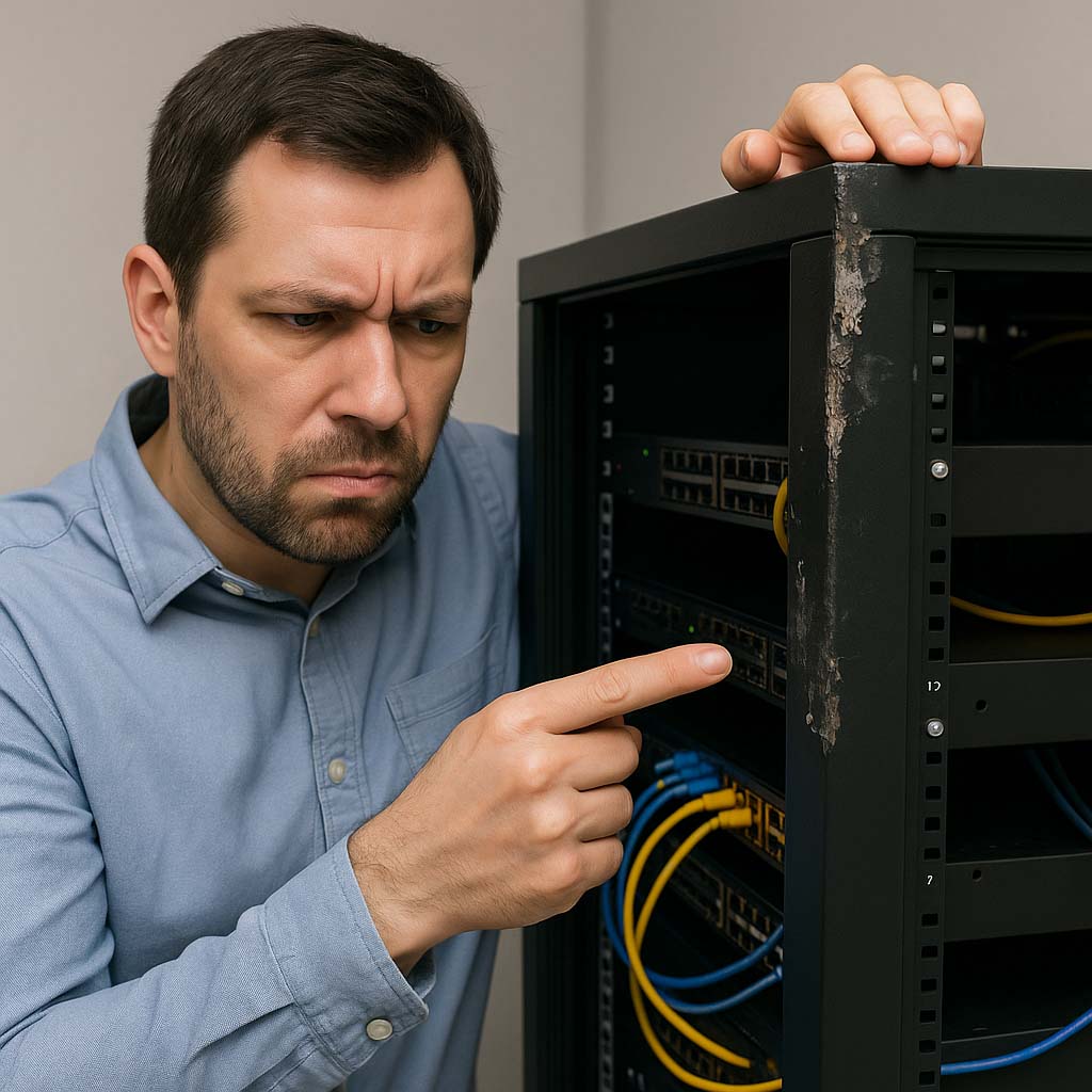 Chất Liệu của tủ rack quá tệ