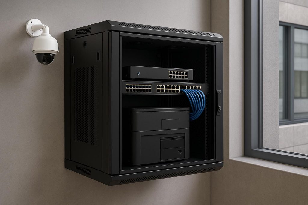 Tủ rack quản lý hệ thống camera nhỏ gọn