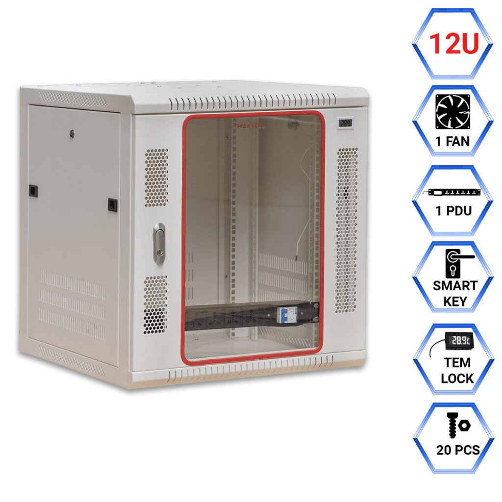 Tủ Rack 12U Series Maxtel (treo tường)