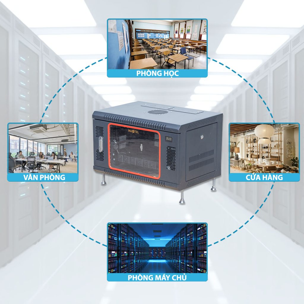 Ứng dụng tủ rack 6u Maxtel