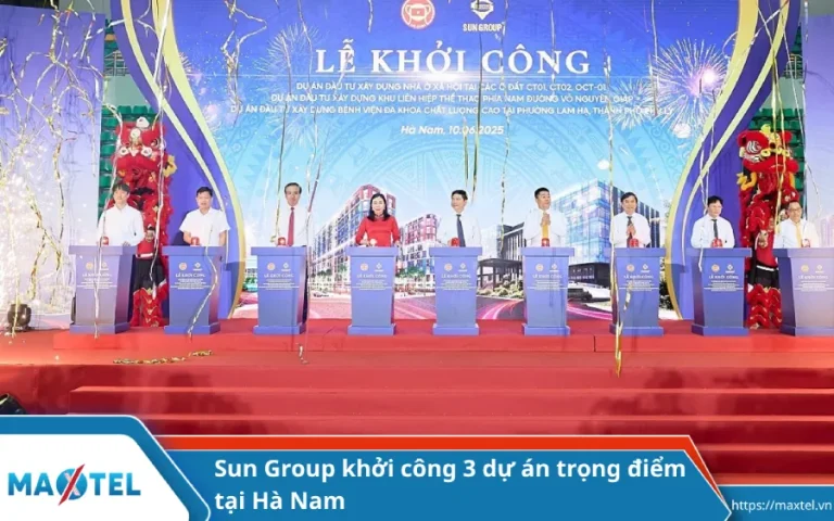 Sun Group khởi công 3 dự án trọng điểm tại Hà Nam