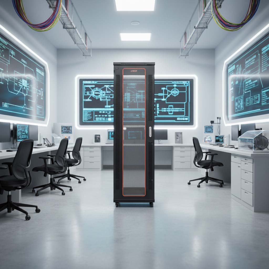 Thiết kế tủ rack 42u hiện đại và tối giản