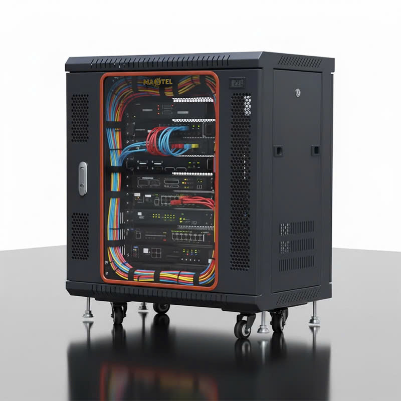 Tủ rack 6u nhà Maxtel có thiết kế chuyên nghiệp