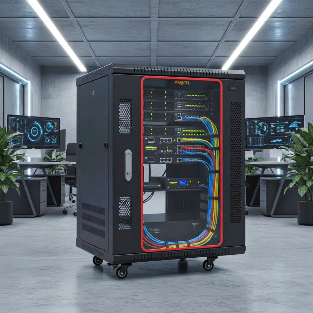 Tủ rack 6u nhà Maxtel phù hợp với nhiều cơ sở hạ tầng