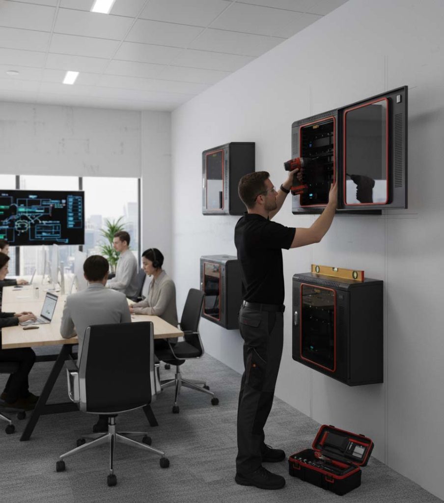 LẮP ĐẶT TỦ RACK TREO TƯỜNG