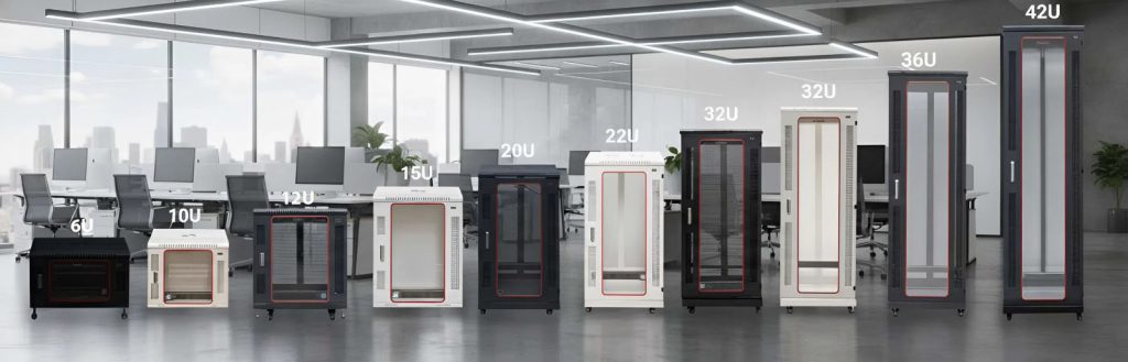 các kích cỡ của tủ rack nhà Maxtel