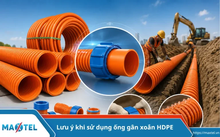 Những lưu ý trong quá trình sử dụng ống nhựa vặn xoắn HDPE