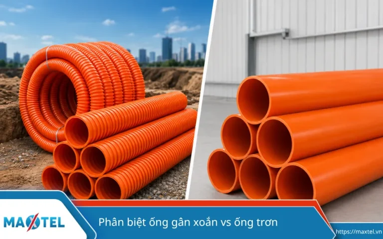 Phân biệt ống nhựa gân xoắn HDPE với ống nhựa HDPE trơn
