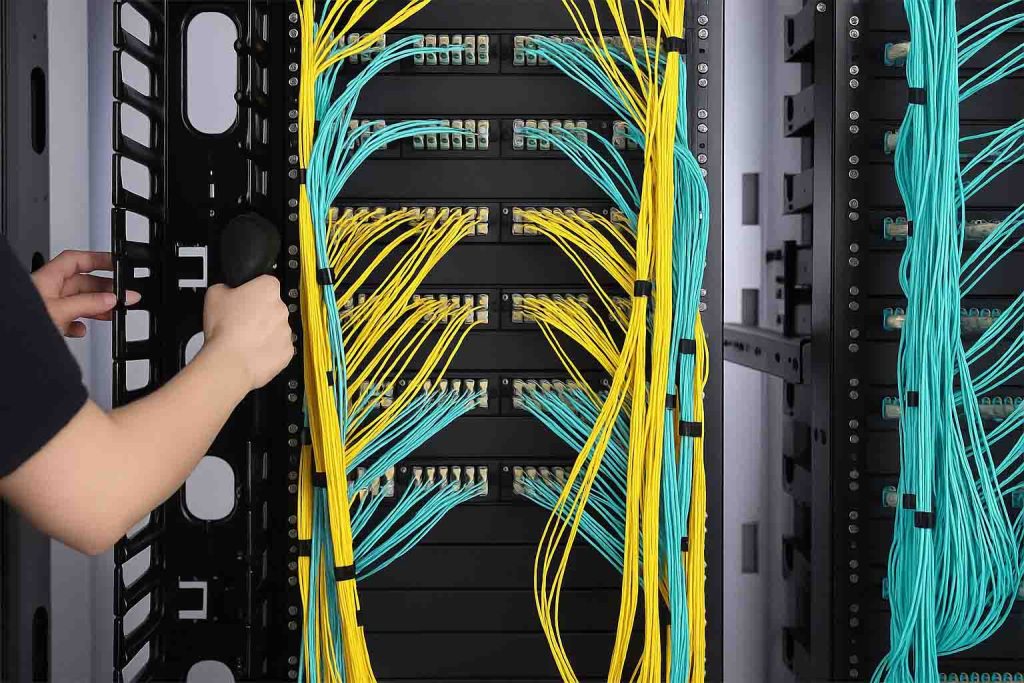 quản lý cáp trong tủ mạng