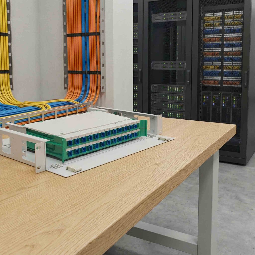 Hình ảnh hộp ODF 24fo trong phòng máy