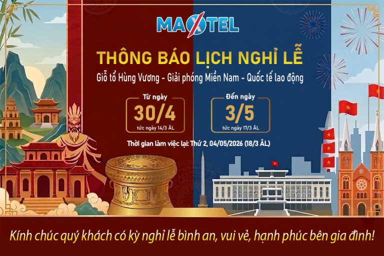 [THÔNG BÁO] LỊCH NGHỈ LỄ GIỖ TỔ HÙNG VƯƠNG, GIẢI PHÓNG MIỀN NAM 30/04 VÀ QUỐC TẾ LAO ĐỘNG 01/05