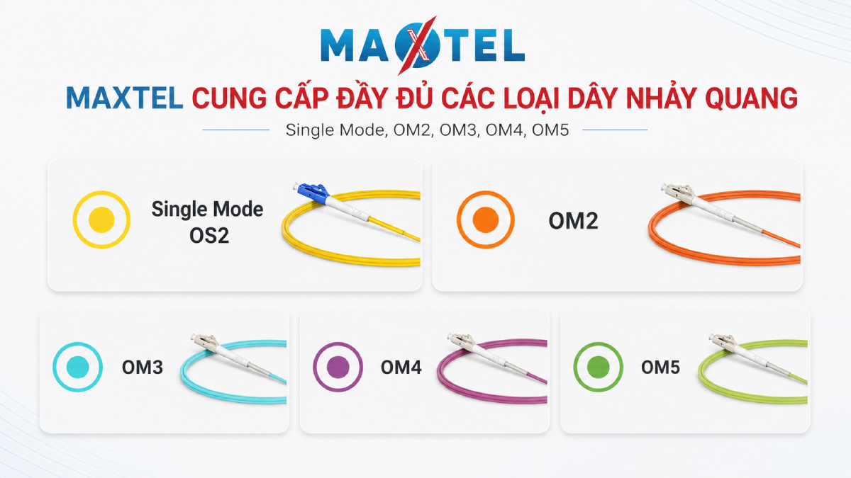 dây nhảy quang Maxtel đầy đủ các loại
