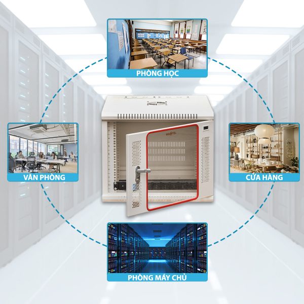10U D600 (5) Tu-rack-treo-tuong-10U D600-mau-trang-cua-MAXTEL