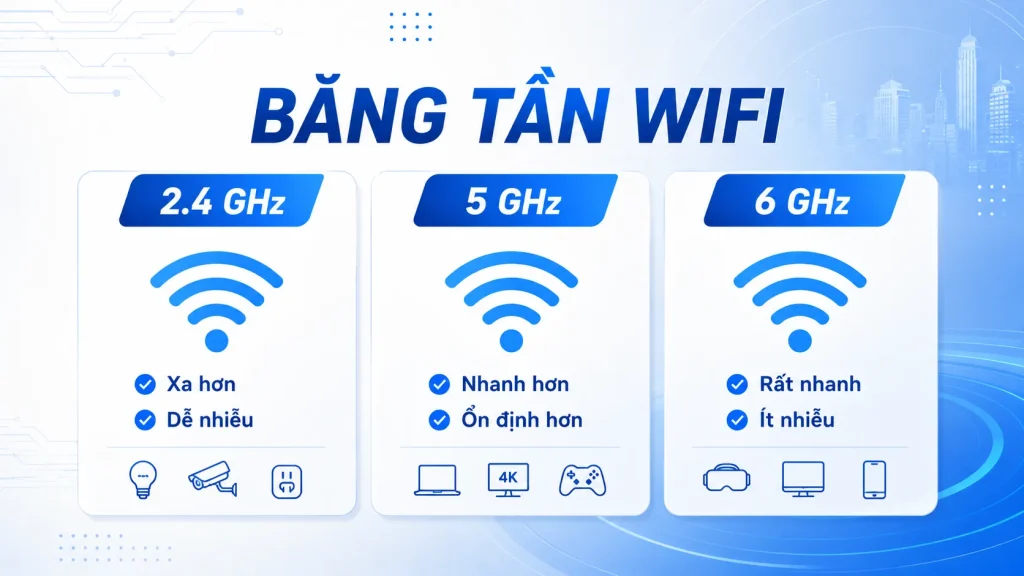 Băng tần wifi 6