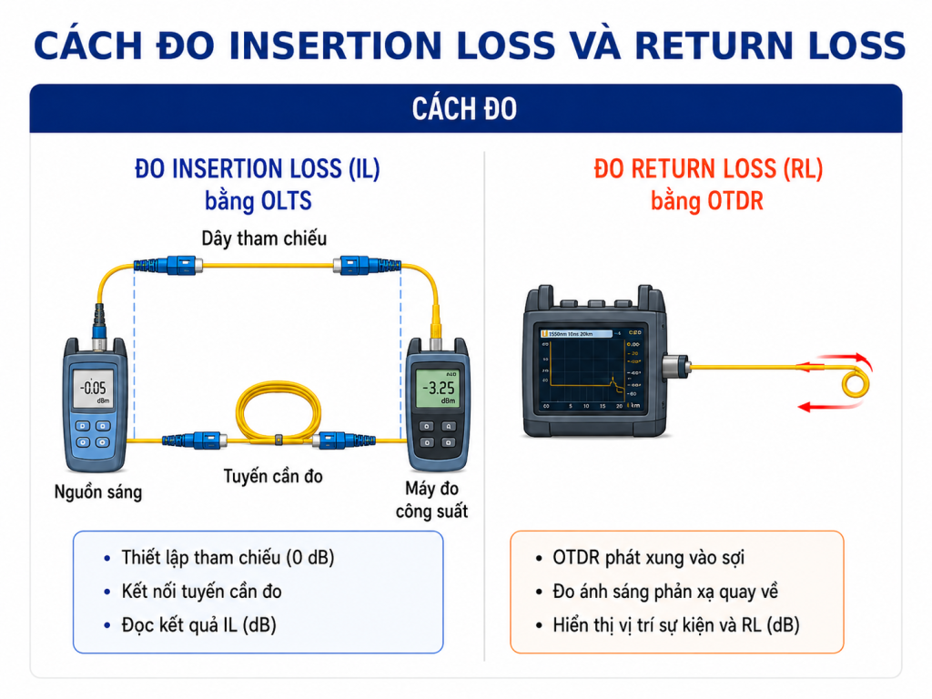 Cách đo 2 loại suy hao