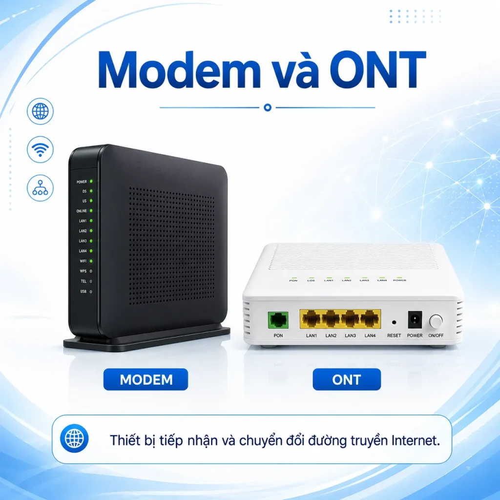 Modem và ONT
