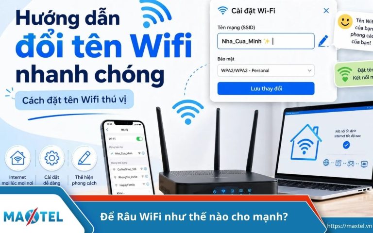 Hướng dẫn đổi tên Wifi nhanh chóng và cách đặt tên Wifi thú vị