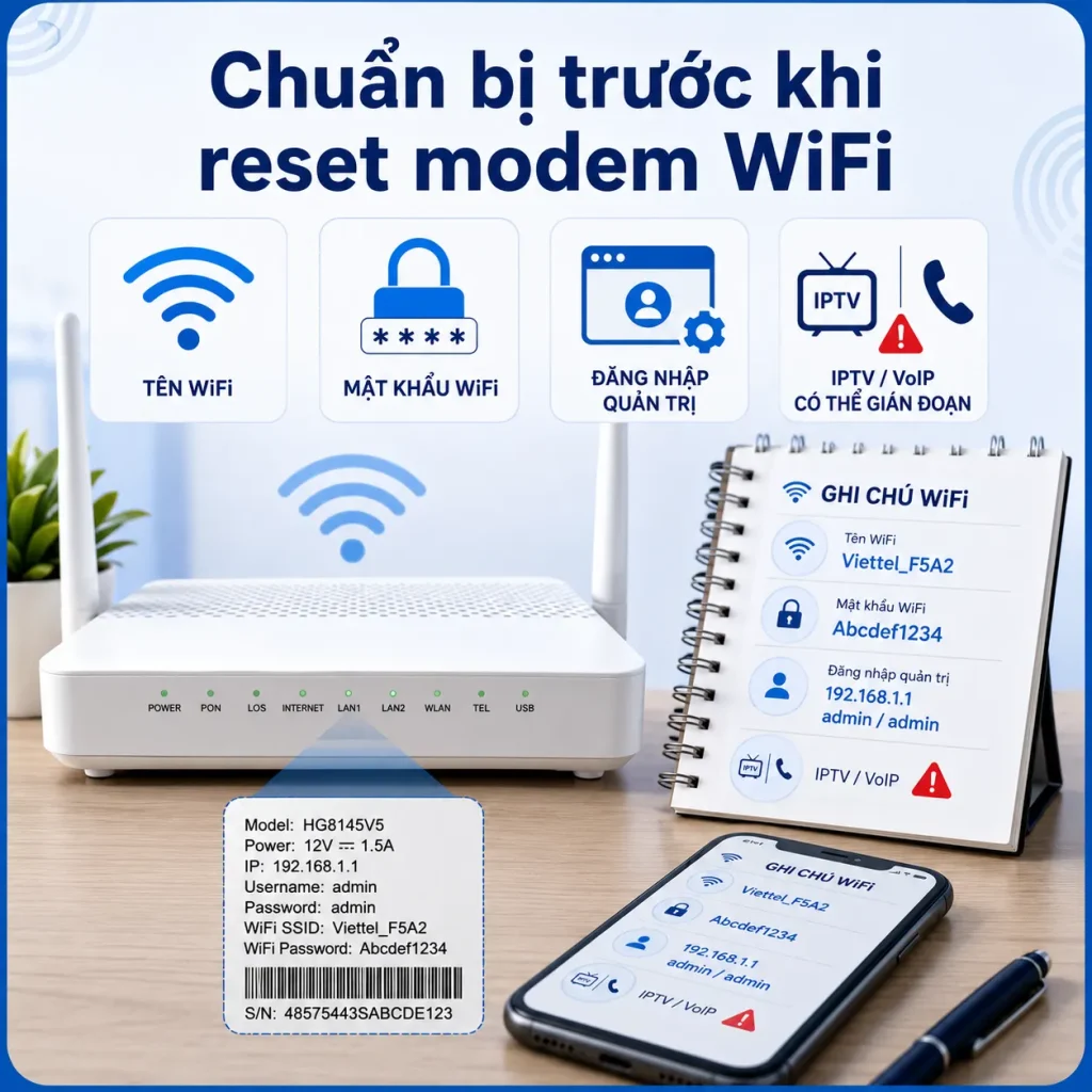 Cần chuẩn bị gì trước khi reset modem wifi? cach-reset-wifi-modem