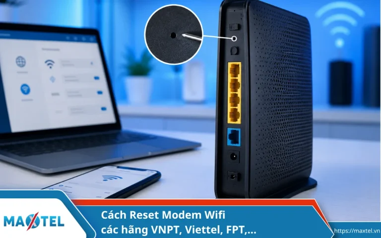 Cách Reset Modem Wifi các hãng VNPT, Viettel, FPT